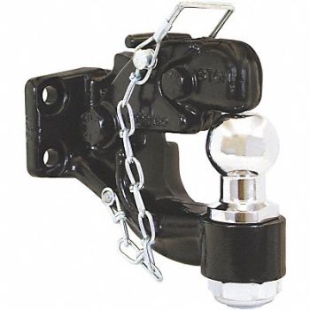 BUYERS PRODUCTS Pintle Hook and Ball Forged Steel 8.45in, 3KYE9