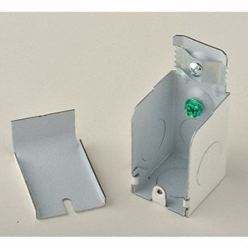 PLUGMOLD Entrance End White Steel Ends, 3KYH5