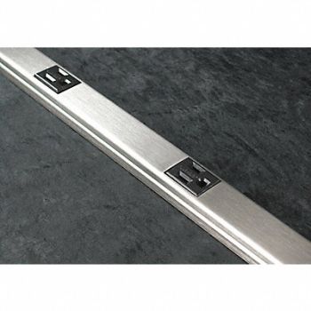 LEGRAND Prewired Raceway 15A 5 Outlet Ivory, 3KYK5