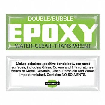 HARDMAN Epoxy Adhesive Combo Clear 3.5g, 41YJ69
