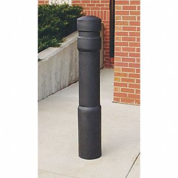 GRAINGER APPROVED Bollard Cover 6 In Dia 52 In H Black, 3KZR3