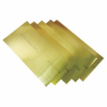 PRECISION BRAND Shim Stock Assortment Brass 15 PC, 3L523