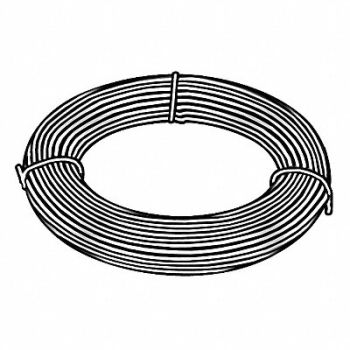 GRAINGER APPROVED Carbon Steel Wire 4624 L 0.009 Thick, 3L536