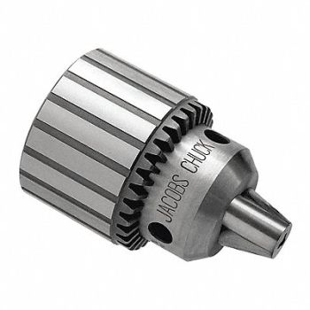 JACOBS Drill Chuck Keyed Steel 0.250 In 3/8-24, 3M304