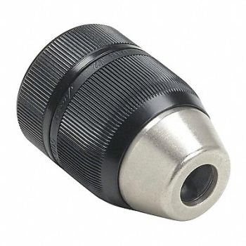 JACOBS Drill Chuck Keyless Steel 1/2 In 3/8-24, 3L966