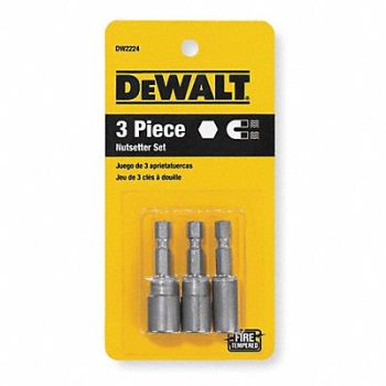 DEWALT Nutsetter 1/4 5/16 3/8 Steel, 3LA71