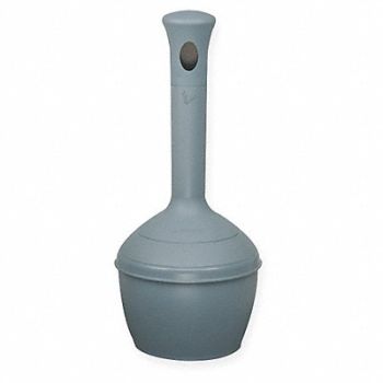 JUSTRITE D0293 Cigarette Receptacle 4 gal Gray, 3LCP6