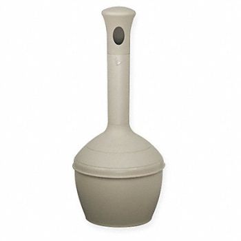 JUSTRITE D0293 Cigarette Receptacle 4 gal Tan, 3LCP7