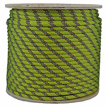 ALL GEAR Climbing Rope PES 1/2 in Dia 150 ft L, 3LCV9