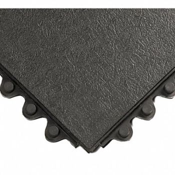 WEARWELL Modular Antifatigue Mat Black 3ft.x3ft., 3VGH5