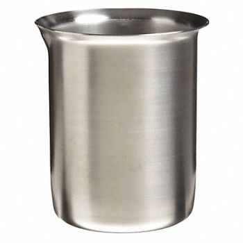 GRAINGER APPROVED Beveled Beaker 600mL SS, 3LDT9
