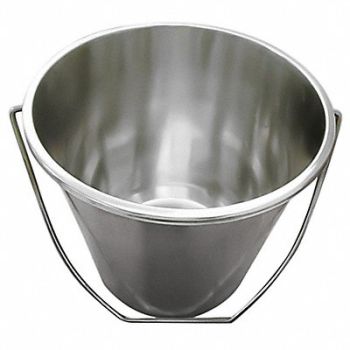 GRAINGER APPROVED Tapered Pail SS 11.8L Lid, 3LDU6