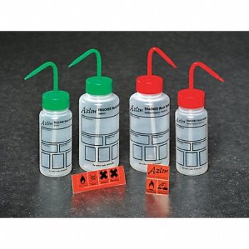 DYNALON Wash Bottle 250mL Std Spout Plastic PK5, 3LDV1