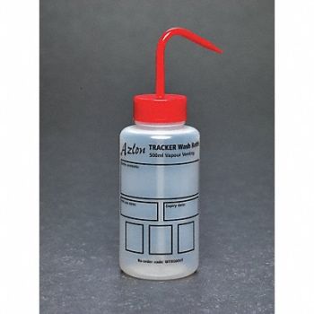 DYNALON Wash Bottle 500mL Std Spout Plastic PK5, 3LDV2