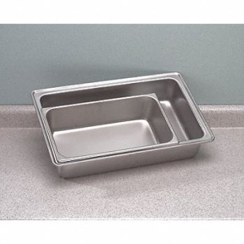 GRAINGER APPROVED Dimpled Pan 1 7/8 Qt 4X6 7/8X6.25 304SS, 3LEP1