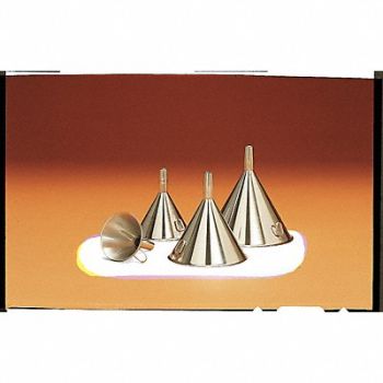 GRAINGER APPROVED Funnel 1892mL Stainless Steel, 3LEG6