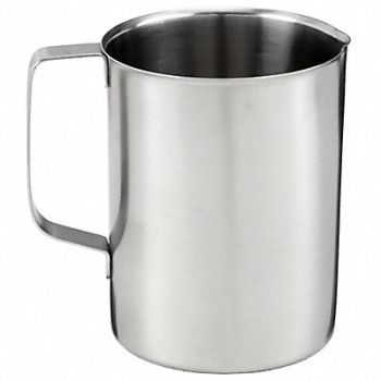 GRAINGER APPROVED Rolled Beaker 1.2L SS, 3LEJ7