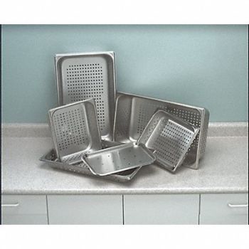 GRAINGER APPROVED Perforated Tray 2.5X10 3/8X12.75 304SS, 3LER1