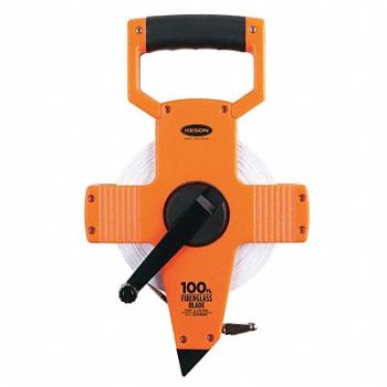 KESON Long Tape Measure 1/2 Inx100 ft Pumpkin, 3LJN1