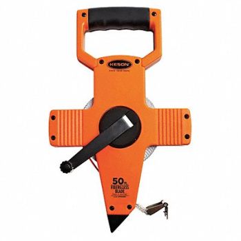 KESON Long Tape Measure 1/2 In x 50 ft Pumpkin, 3LJP1