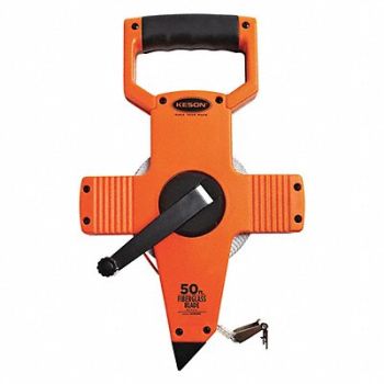 KESON Long Tape Measure 1/2 In x 15m Pumpkin, 3LJW8