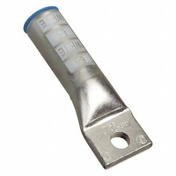 THOMAS BETTS OneHoleLugCmprsnConn Long White 66, 3LM95