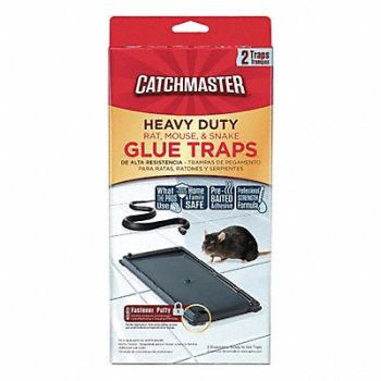 CATCHMASTER Glue Trap 10-1/4 in L 5-7/32 in W PK2, 3LMN7