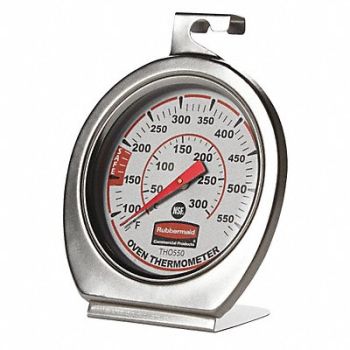 RUBBERMAID COMMERCIAL PRODUCTS Food Srvc Thermometer Oven 60 to 580 F, 3LNX1