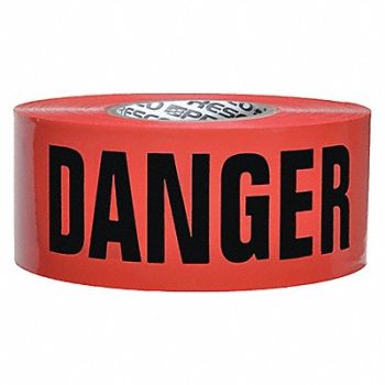 PRESCO PRODUCTS CO Barricade Tape Red/Black 1000 ft x 3 In, 8ND06