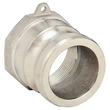 GRAINGER APPROVED Cam and Groove Adapter 1 316 SS, 3LW93