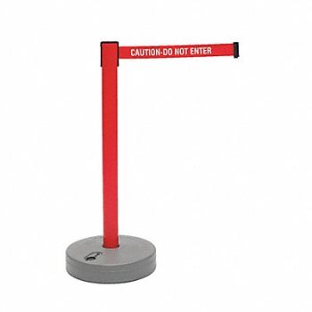 TENSABARRIER Barrier Post with Belt 7-1/2 ft L, 3LWX9