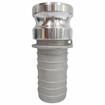 GRAINGER APPROVED Cam and Groove Adapter 2 Aluminum, 3LX38