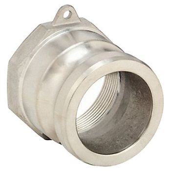 GRAINGER APPROVED Cam and Groove Adapter 3 316 SS, 3LX43