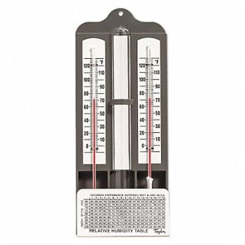 TAYLOR Mason Hygrometer Range 0/120 F, 3LYF9