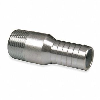 GRAINGER APPROVED Barbed Hose Fitting Hose ID 1 NPT, 3LZ93