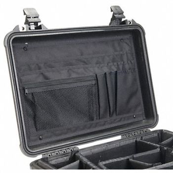 PELICAN LdOrgnzr Blk Lthr/Ballist Nylon 16.3 in, 3LZN8