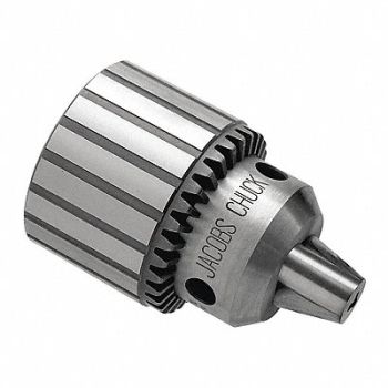 JACOBS Drill Chuck Keyed Steel 3/8 In 2JT, 3M306