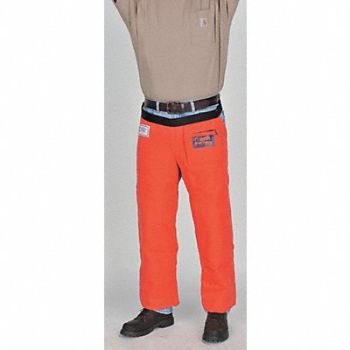 ELVEX K7367 Chain Saw Chaps Orange, 3WHU6