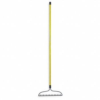 NUPLA Vnyl-cted Fbrglss Bow Rke 2-1/2 In.Tines, 3MD40