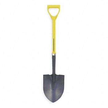 NUPLA Round Point Shovel 27 in Handle 16 ga., 3MD53