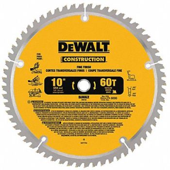 DEWALT Circular Saw Blade Blade Dia 10 in., 3MF71