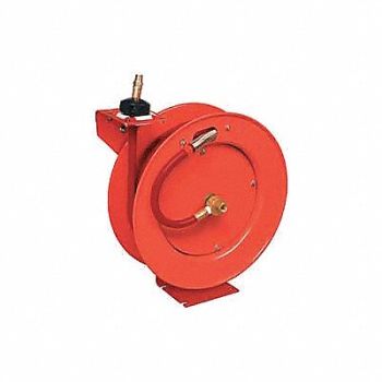 LINCOLN Spring Return Hose Reel 1/4 MNPT 50 ft, 3MJK4