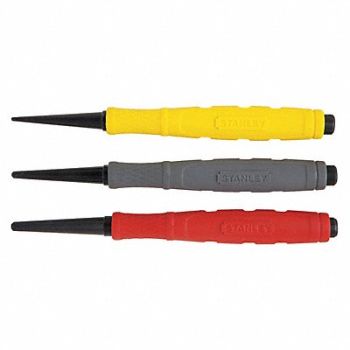 STANLEY Nail Set Cushion Grip 3 Pc, 3ML05