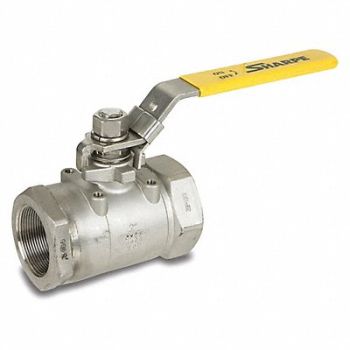 GRAINGER APPROVED SS Ball Valve FNPT 1/4 in, 3MRD6