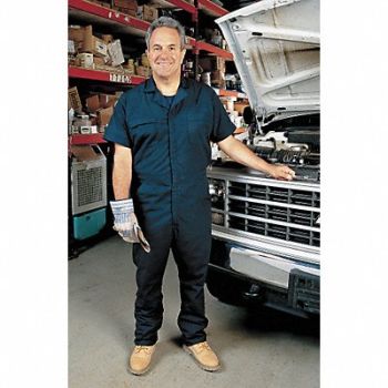VF IMAGEWEAR D2369 Short Sleeve Coverall 48 to 50In. Navy, 3MUE8