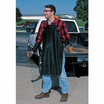 KAREWEAR Bib Apron Black 36 in L 24 in W Nylon, 3MUG7