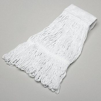 ABILITY ONE Wet Mop White Acrylic/Nylon/Rayon/PET, 3NB95