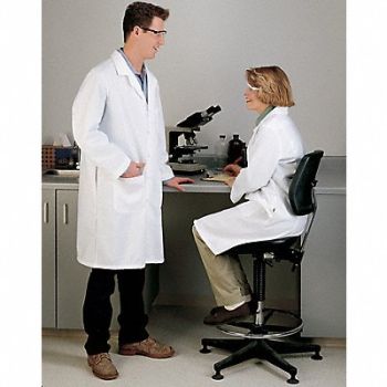 VF IMAGEWEAR Lab Coat 2XL White 41-1/2 in L, 3NDK6