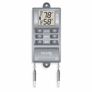 TAYLOR Digital Thermometer -20 to 120 Degree F, 3NE56