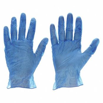 GRAINGER APPROVED Disposable Gloves Vinyl L PK100, 3NEX4